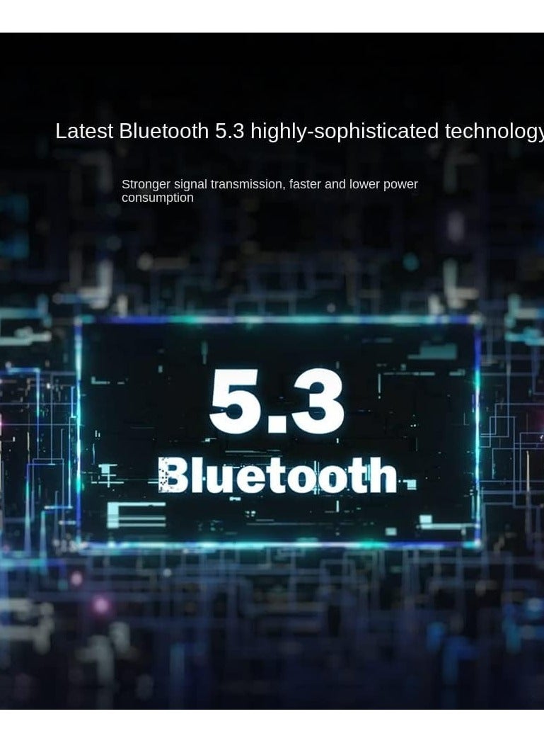 responsive a wandering planet Bluetooth true wireless Bluetooth headset Bluetooth 5.3 Super resistance bass strong highs (black)