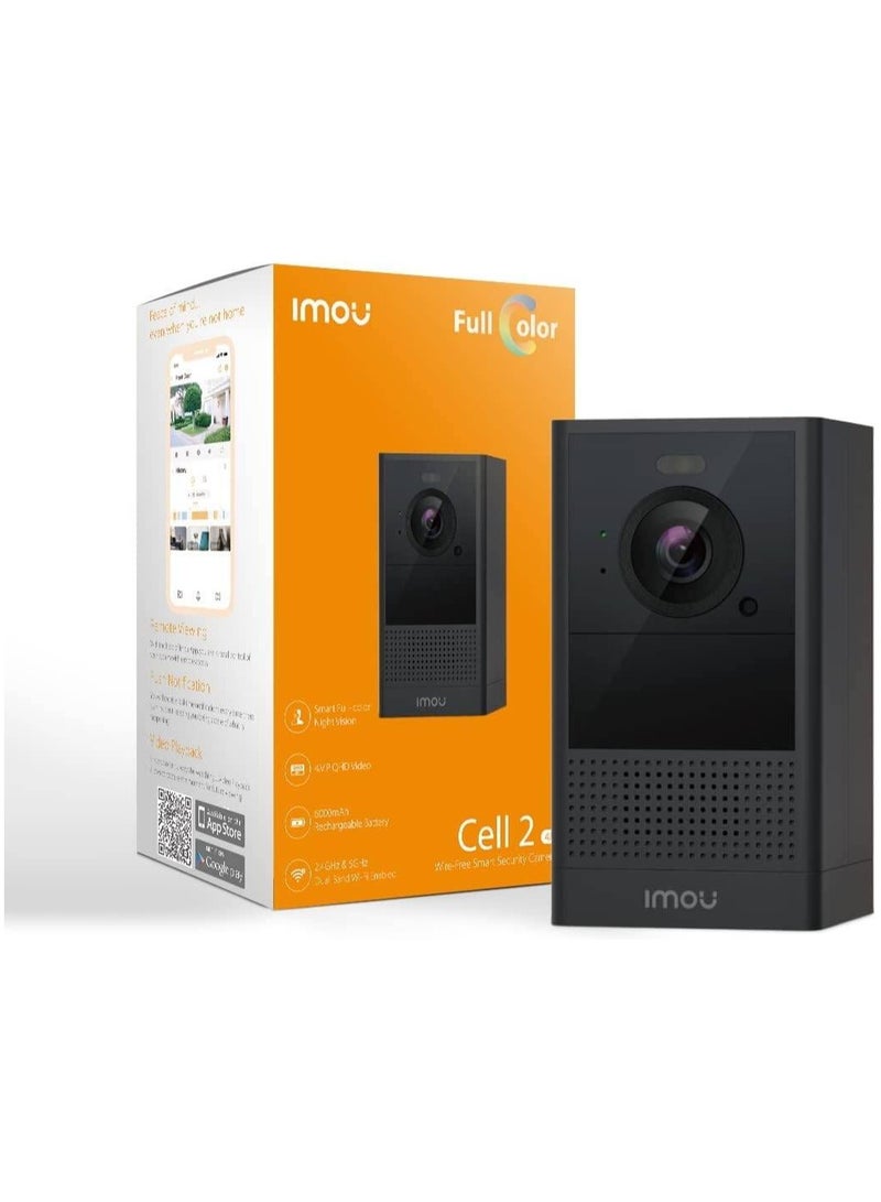 Cell 2 4MP - Outdoor Battery Camera, Super HD 2K with Full Colour Nightvision