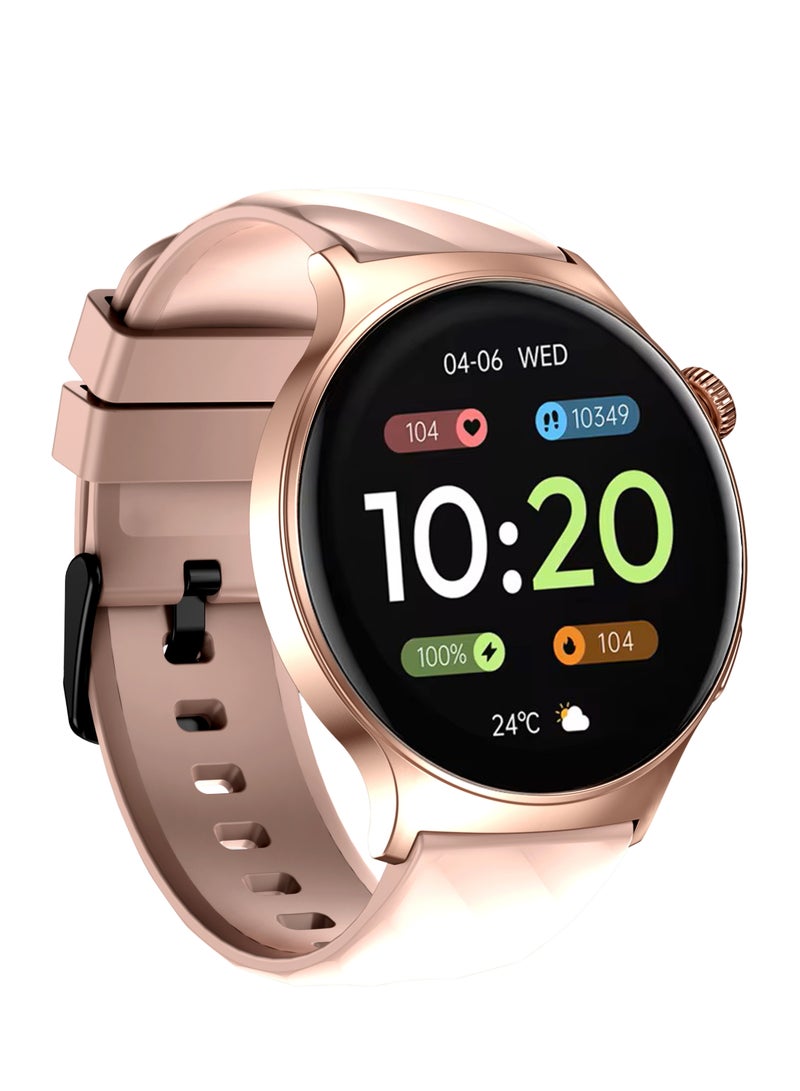 Smart Watch 3 Pro - 1.43” AMOLED Display, Bluetooth Calling, Fitness Tracker, Sports Modes, Heart Rate & Sleep Monitor, IP68 Waterproof, 250mAh Battery, Compatible with Android & iOS