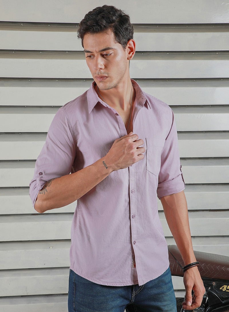 Men Lavender Shirts