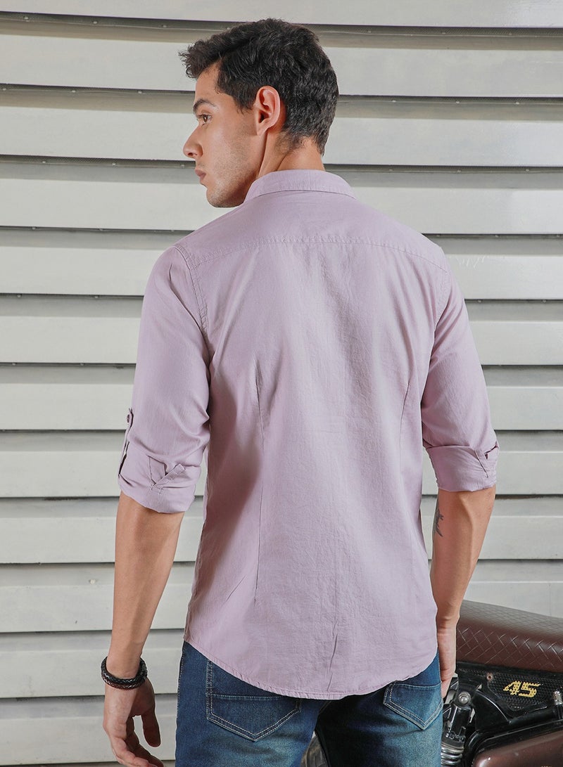 Men Lavender Shirts