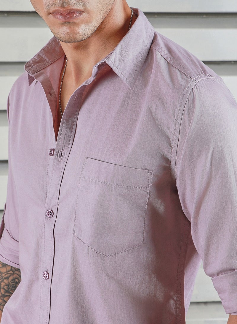 Men Lavender Shirts