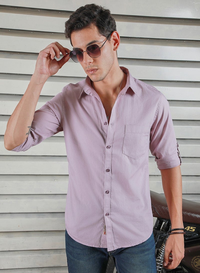 Men Lavender Shirts