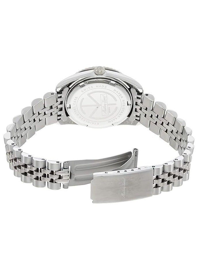 Mathy Quartz White Dial Ladies Watch D809AQI