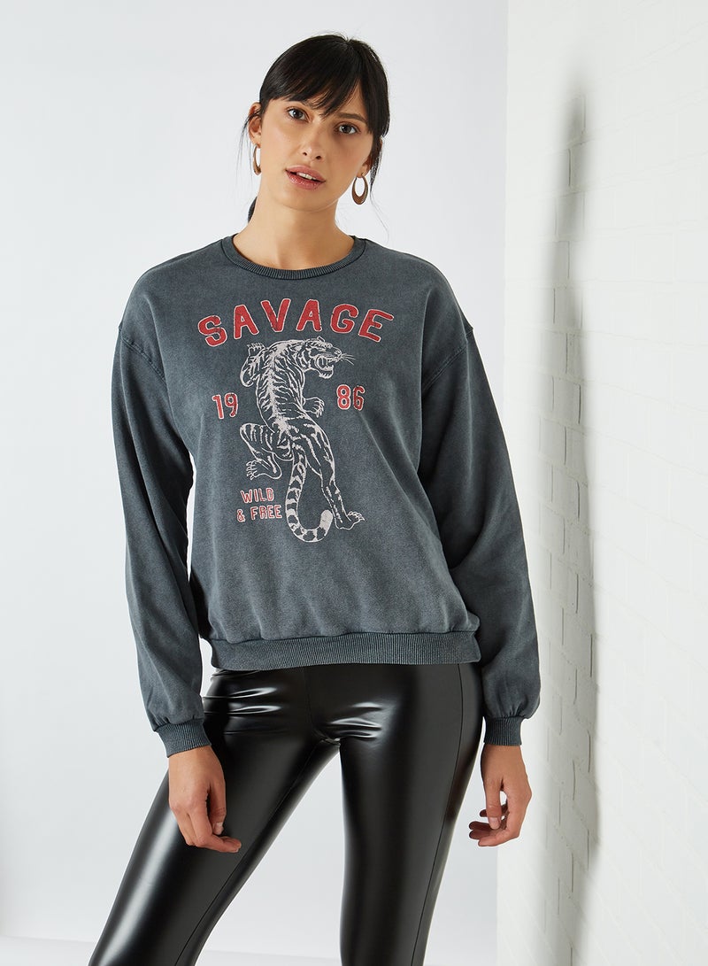 Nancy Sweatshirt Black(C-N10)