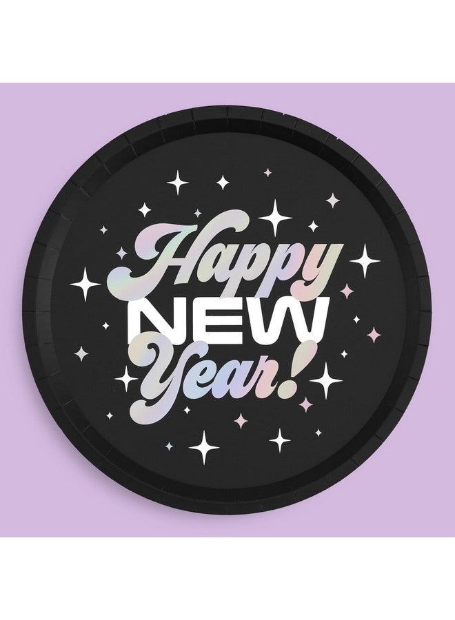 New Years Eve 2024 Plates 25 Pk 9 Nye 2024 Party Decorations Happy New Years Disposable Supplies Cool Holiday Plate