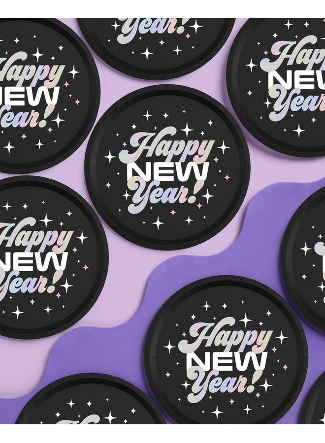 New Years Eve 2024 Plates 25 Pk 9 Nye 2024 Party Decorations Happy New Years Disposable Supplies Cool Holiday Plate