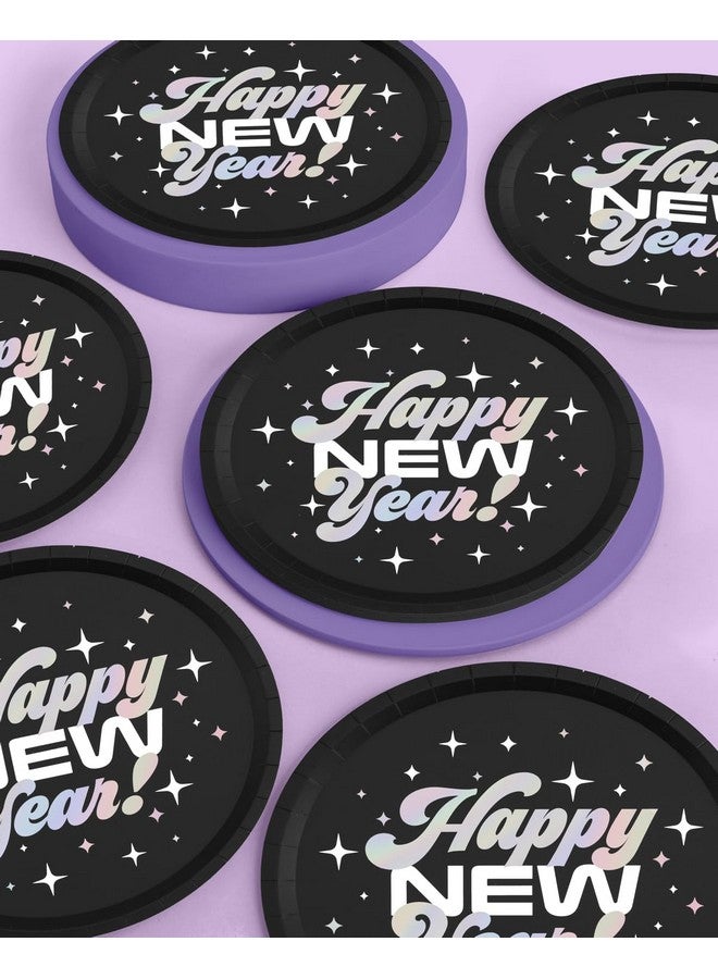 New Years Eve 2024 Plates 25 Pk 9 Nye 2024 Party Decorations Happy New Years Disposable Supplies Cool Holiday Plate