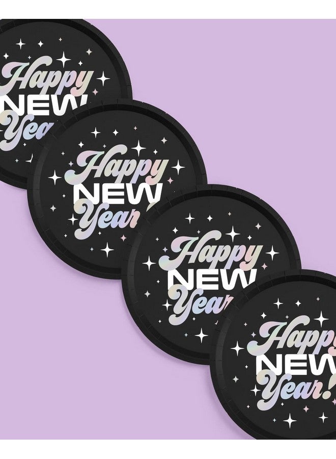 New Years Eve 2024 Plates 25 Pk 9 Nye 2024 Party Decorations Happy New Years Disposable Supplies Cool Holiday Plate