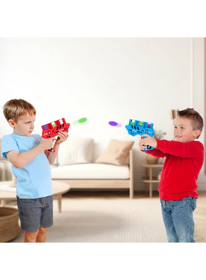 Foam Disc Launcher Set Of 2 Disk Shooter Toy Guns With 2 Guns And 36 Flying Disks Outdoor Games And Activities For Summer Fun Party Favors And Outdoor Toys For Kids Ages 812
