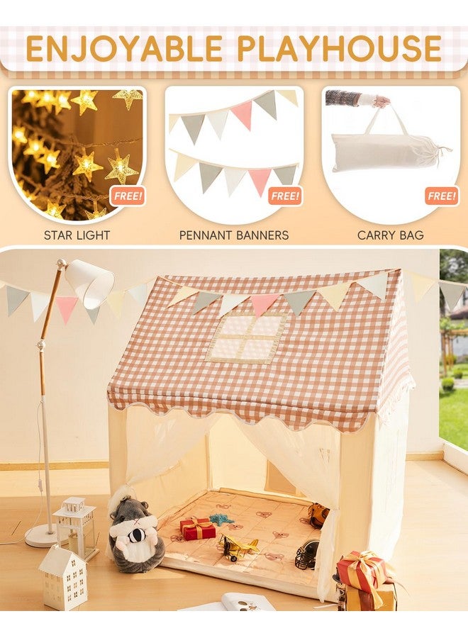 Playhouse Play Tent Indoor Game House Children'S Outdoor Tent House Fund (Cell House+Mat)