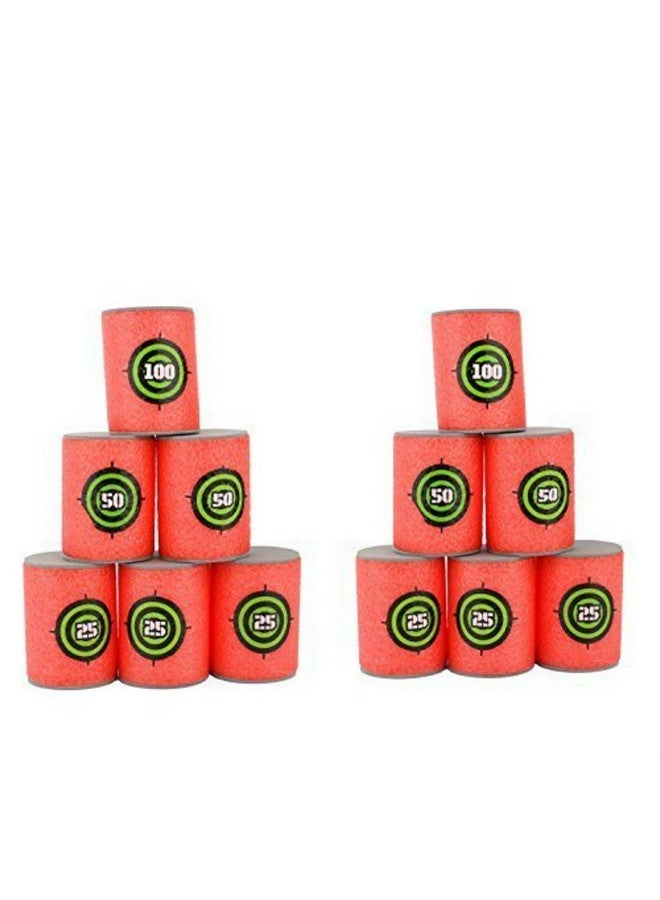 6 Pcs Foam Can Target Compatible For Nerf Elite Series Blasters Kids Toy