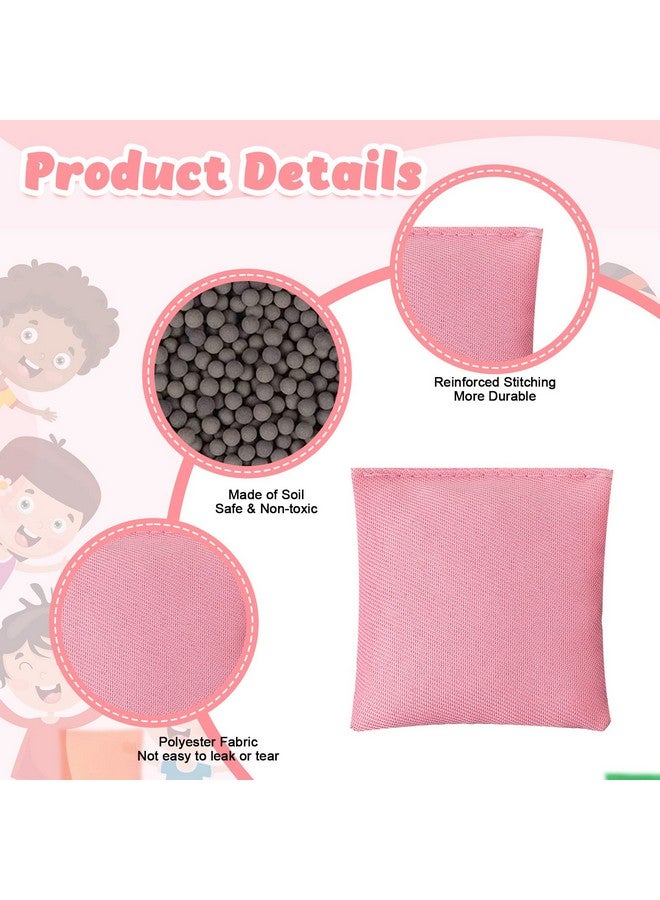 100 Pack Bean Bags For Tossing Small Mini Colorful Cornhole Bean Bags Bulk For Tossing Game Nylon Bean Bags Sack Tossing Bean Bags For Kids Outdoor Hand Toss Games Party Supply 2.4 X 2.4 Inch