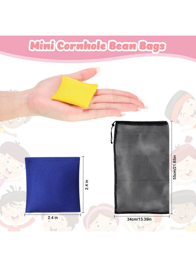 100 Pack Bean Bags For Tossing Small Mini Colorful Cornhole Bean Bags Bulk For Tossing Game Nylon Bean Bags Sack Tossing Bean Bags For Kids Outdoor Hand Toss Games Party Supply 2.4 X 2.4 Inch