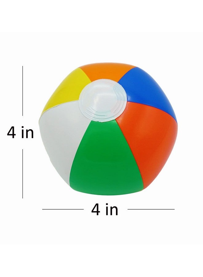 Mini Beach Balls Bulk 100 Pack Summer Pool Party Favors For Kids Inflatable Pool Toys Hawaiian Luau Party Decorations Goodie Bag Fillers (100 Pack)