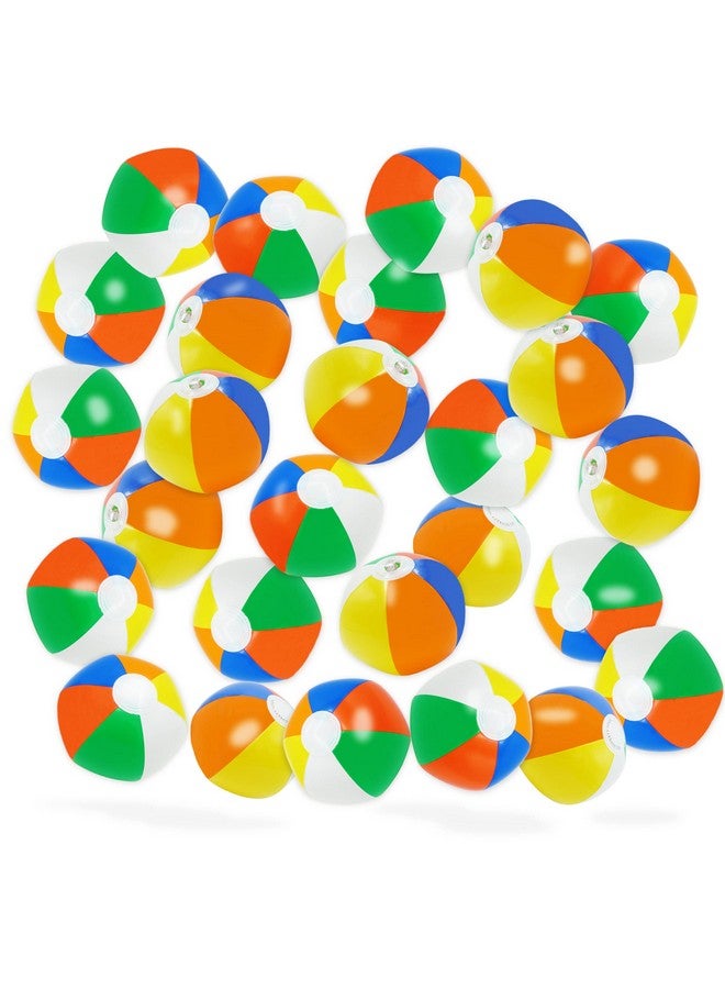 Mini Beach Balls Bulk 100 Pack Summer Pool Party Favors For Kids Inflatable Pool Toys Hawaiian Luau Party Decorations Goodie Bag Fillers (100 Pack)