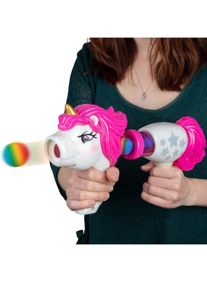 Unicorn Power Popper Foam Blaster Toy Rapid Fire Rainbow Ball Shooter Blasts Up To 8 Foam Balls Indoor Or Outdoor Play 4+