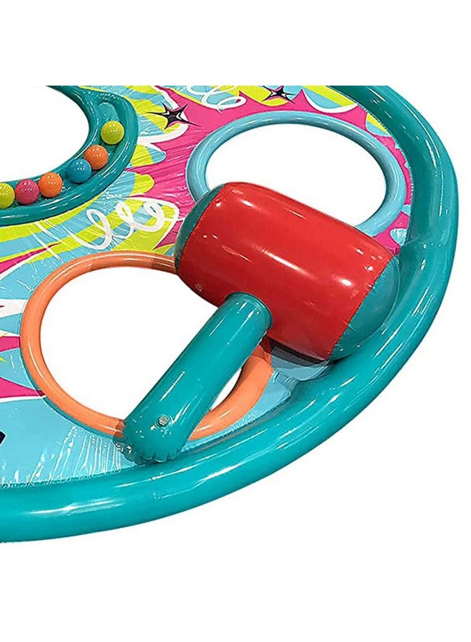 Whopper Bopper 92 X 60 Inflatable Outdoor Swimming Pool Floating Game Mat With Oversized Mallet And 8 Softtouch Game Balls For 5 Players