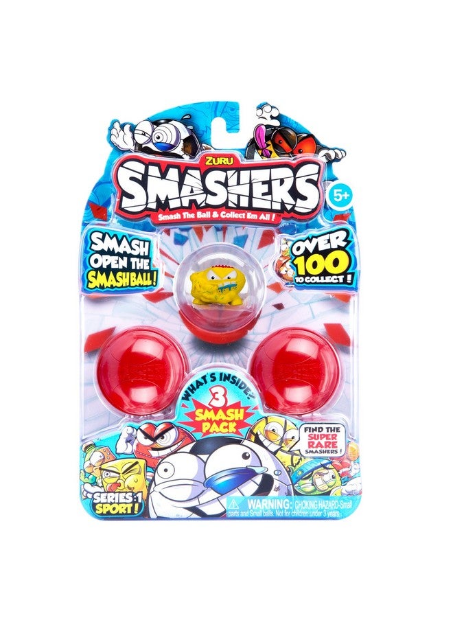 Smashers Collectible Series 1 Sports Themed 3Pack