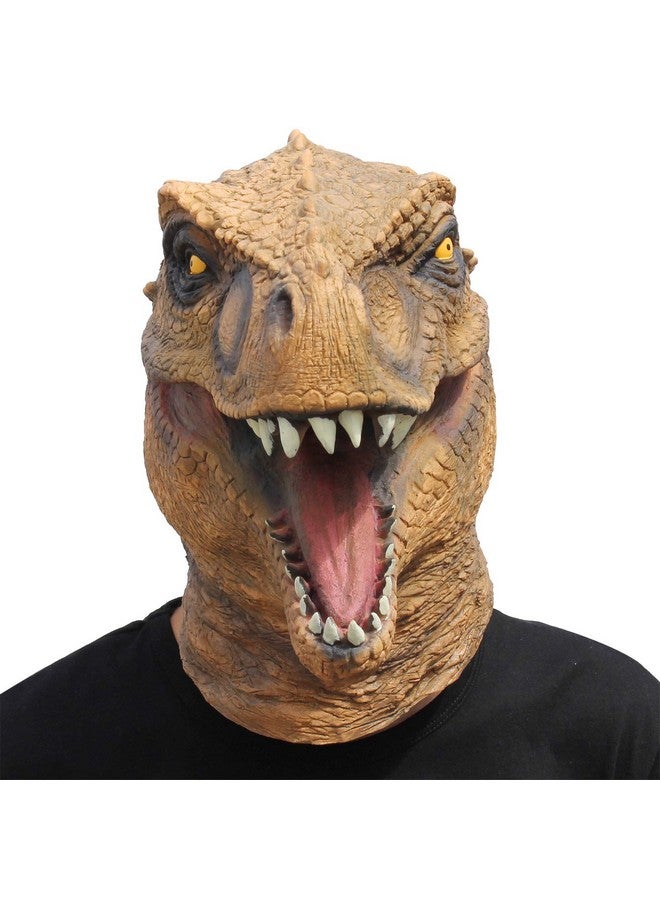 Dinosaur Head Mask Novelty Halloween Costume Party Animal Jurassic Full Head Latex Mask