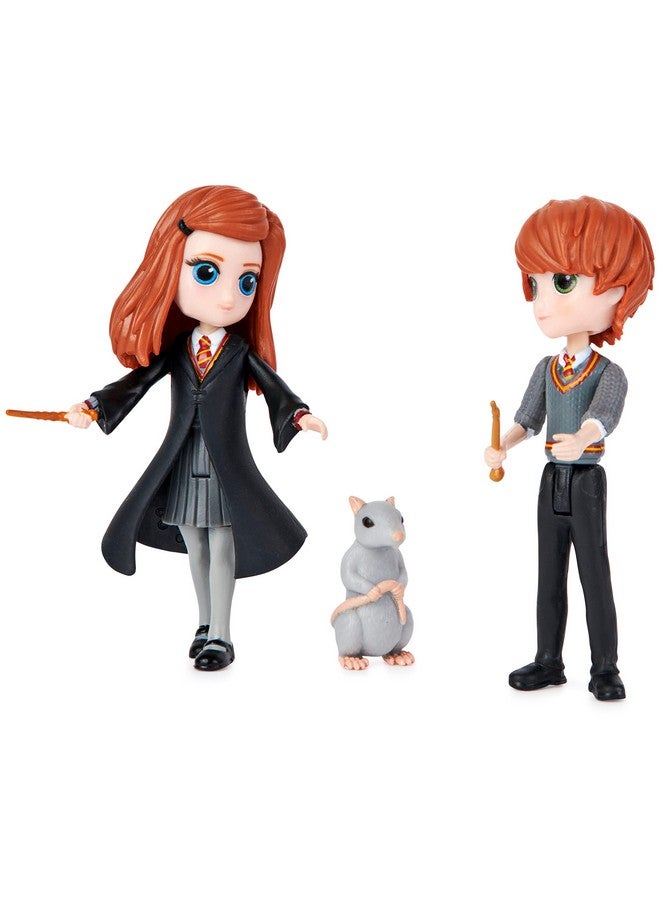 Harry Potter Magical Minis Ron And Ginny Weasley Friendship Set With 2 Creatures Kids Toys For Ages 5 And Up