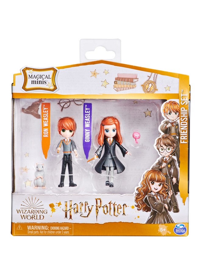 Harry Potter Magical Minis Ron And Ginny Weasley Friendship Set With 2 Creatures Kids Toys For Ages 5 And Up