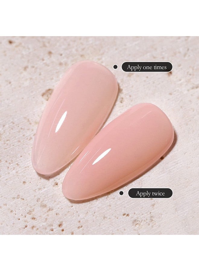Gel Nail Polish 15Mljelly Sheer Clear Natural Nude Pink Gel Polish Varnish Nail Art Manicure Soak Off Led Uv(Milky Nude)