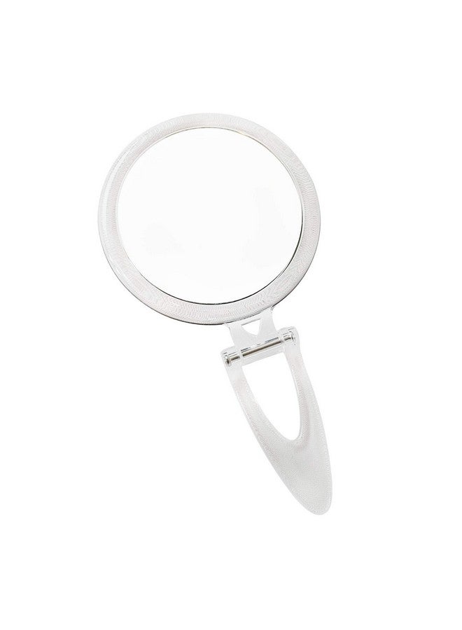 Normal View Acrylic Round Foldable Stand Mirror 10X