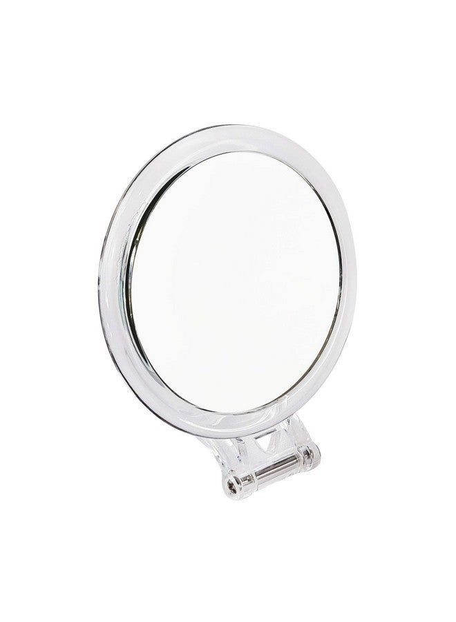 Normal View Acrylic Round Foldable Stand Mirror 10X
