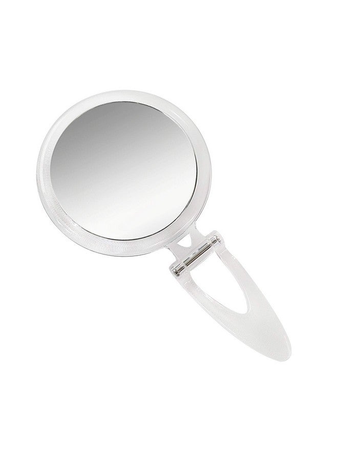 Normal View Acrylic Round Foldable Stand Mirror 10X
