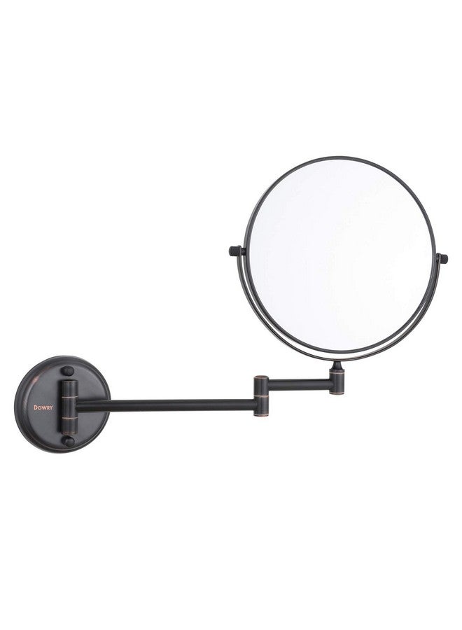 Wall Mounted Magnifying Makeup Mirror With 10X Magnification Oil Rubbed Bronze 8 Inch Doublesided Swivel Makeup Mirror Wall 12 Inch Extension