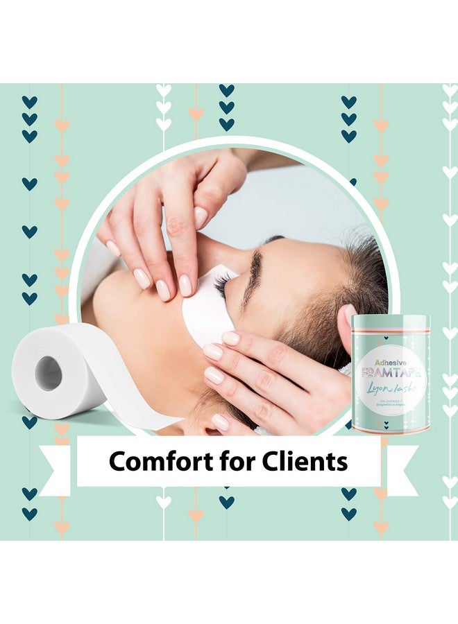 Foam Tape Medical Elastic Eyelash Tapes For Eyelash Extensions Eyelash Extension Supplies Under Eye Pads Lint Free Patches Hypoallergenic Latex Free (1 Inch X 4)