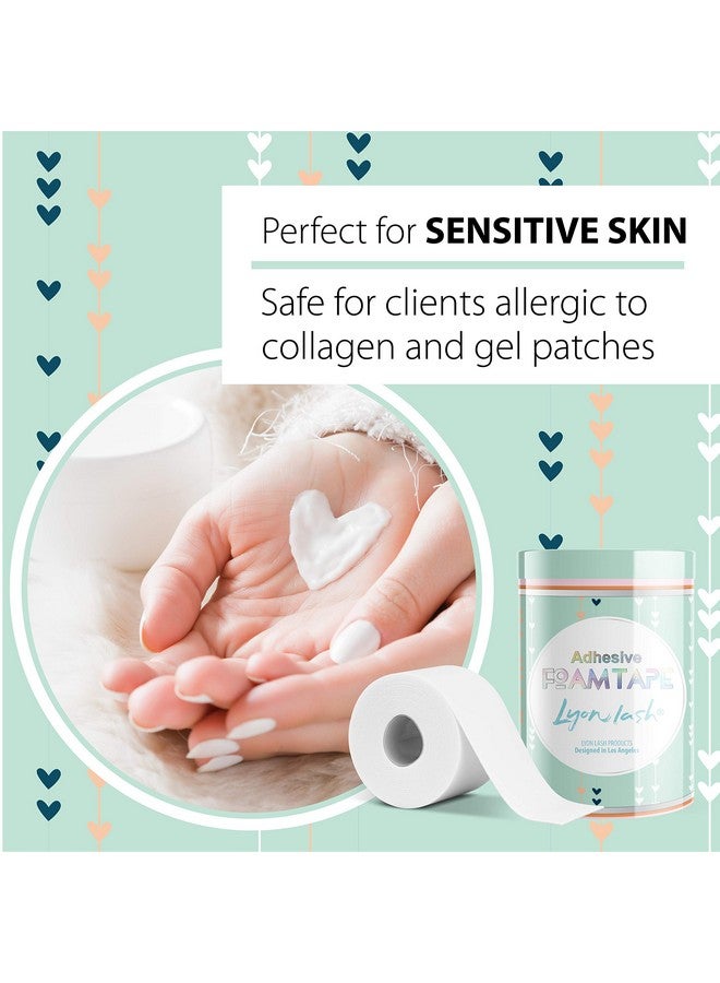 Foam Tape Medical Elastic Eyelash Tapes For Eyelash Extensions Eyelash Extension Supplies Under Eye Pads Lint Free Patches Hypoallergenic Latex Free (1 Inch X 4)