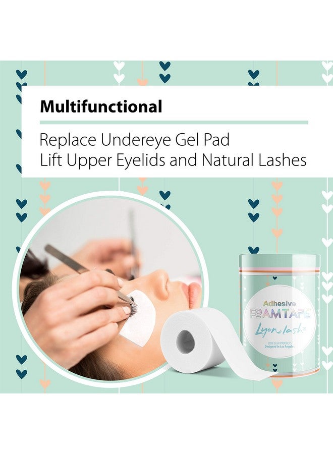 Foam Tape Medical Elastic Eyelash Tapes For Eyelash Extensions Eyelash Extension Supplies Under Eye Pads Lint Free Patches Hypoallergenic Latex Free (1 Inch X 4)