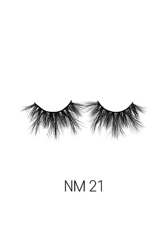 3D Ny Max Volume Eyelashes 2025Mm Long Dramatic Styles 100% Real Mink Hair Lashes Luxury Makeup Natural Light Trendy Variety Reusable Multi Layered Unharmfully Sourced Lashes (Nm21)