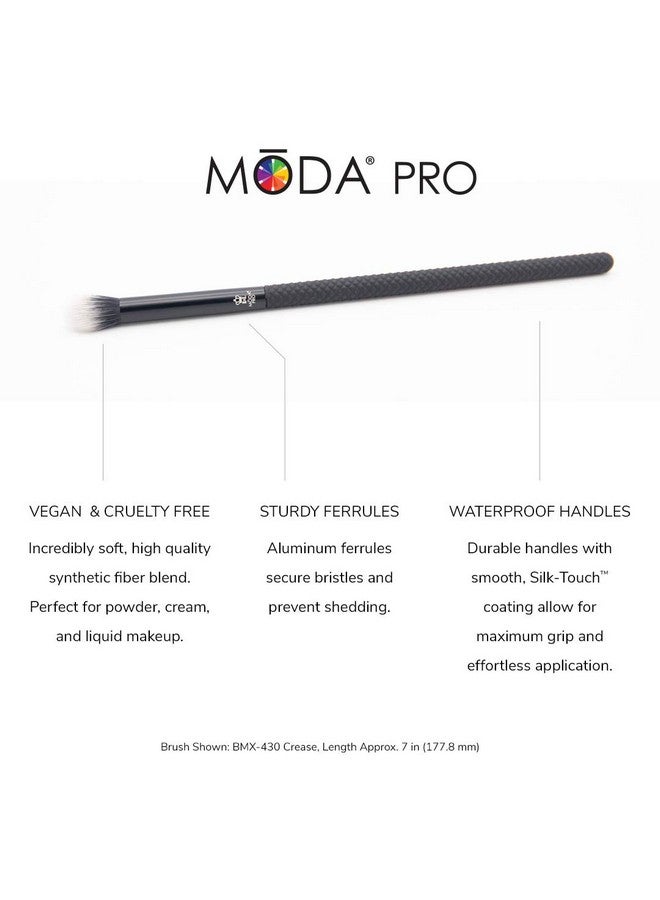 Pro 5Pc Deluxe Eye Makeup Brush Kit Includes Shader Crease Detail Smudger And Liner Brushes (Black)