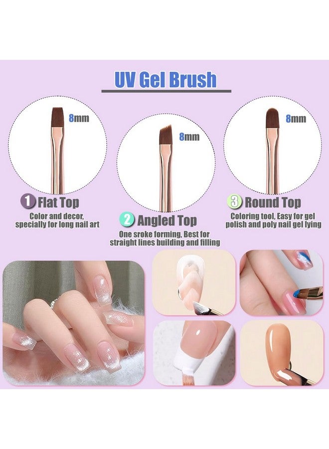 10Pcs Nail Art Brushes Nail Gel Polish Painting Brush Drawing Pen Nail Liner Brush And Nail Dotting Pen For Gel Polish Diy Manicure Salon At Home