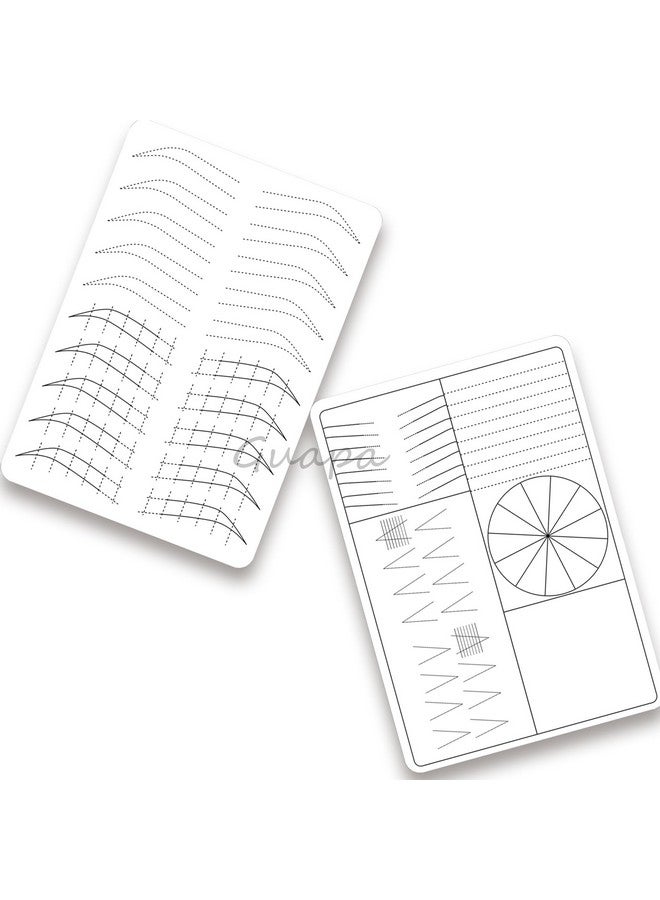 3 Pcs Thicken Two Sides Microblading Practice Silicon Skin Perfect For Permanent Makeup And Microblading Nano Brows Ombre Brow Practice (White Skinblack Printing)