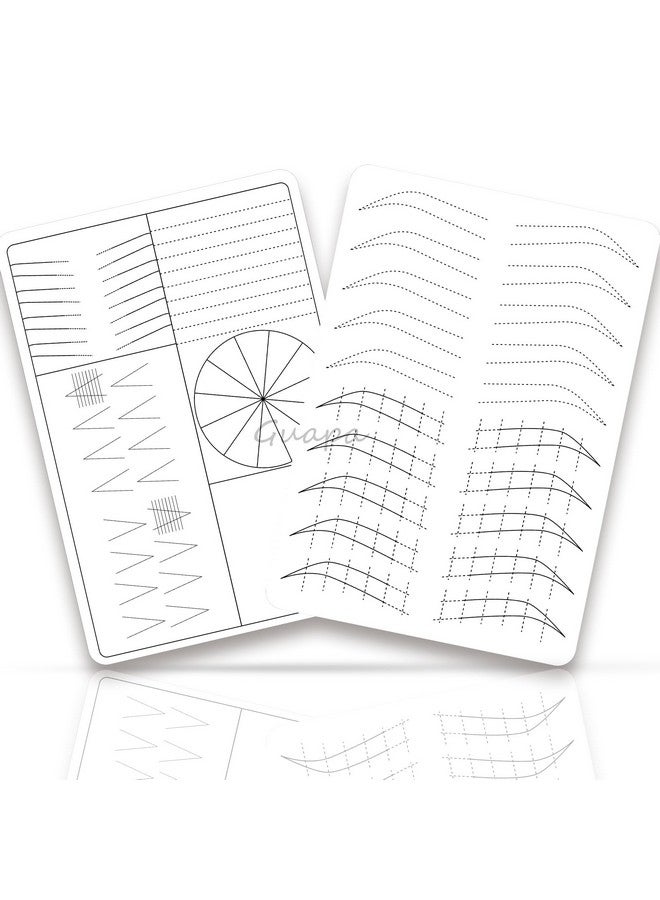 3 Pcs Thicken Two Sides Microblading Practice Silicon Skin Perfect For Permanent Makeup And Microblading Nano Brows Ombre Brow Practice (White Skinblack Printing)