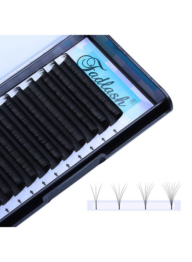 Volume Lashes 0.07Mm Fadlash D Dd Curl Easy Fan Lashes 2D10D Self Fanning Eyelash Extensions 818Mm Length Volume Lash Extensions Withstand About 194℉(0.07D 16Mm)