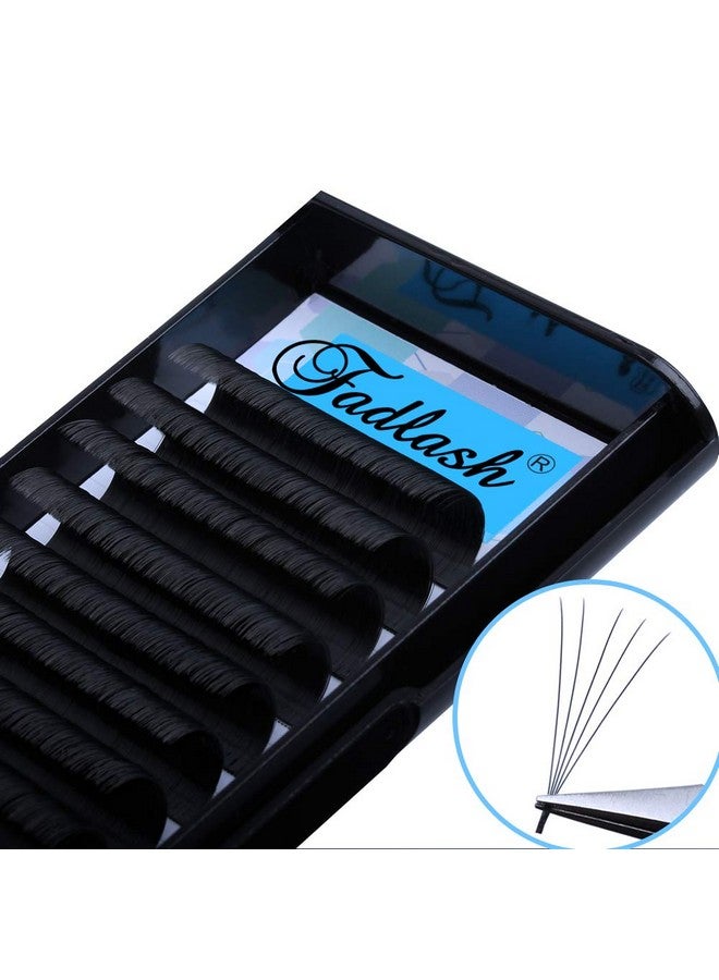 Volume Lashes 0.07Mm Fadlash D Dd Curl Easy Fan Lashes 2D10D Self Fanning Eyelash Extensions 818Mm Length Volume Lash Extensions Withstand About 194℉(0.07D 16Mm)