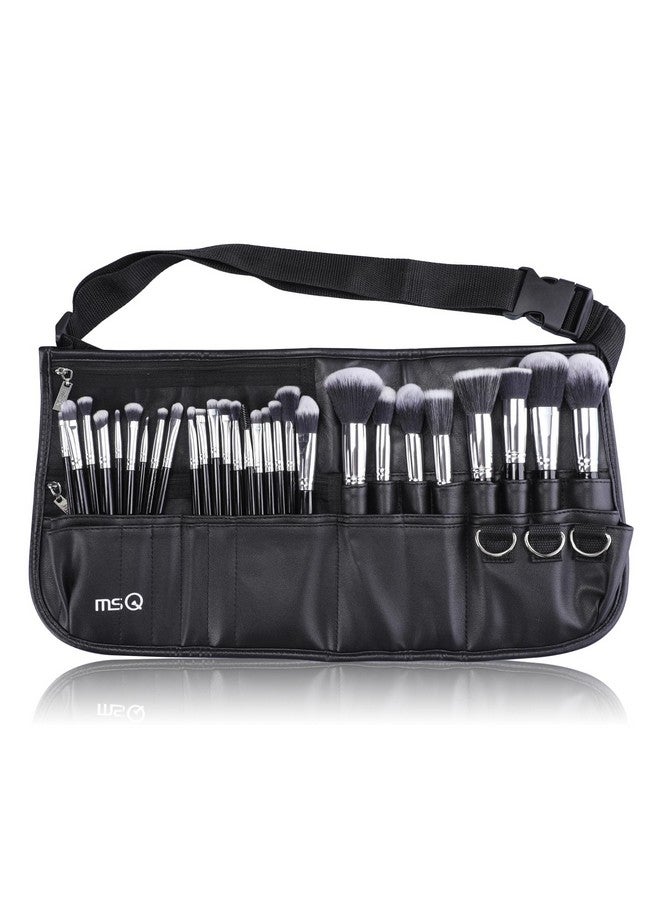 Make Up Brushes Set 29Pcs Msq Professional Cosmetics Brushes With Adjustable Belt Makeup Bag Foundation Powder Brush Eye Shadows Brushes Concealer Blending Brushes For Women/Girls/Artists/Holiday Gift