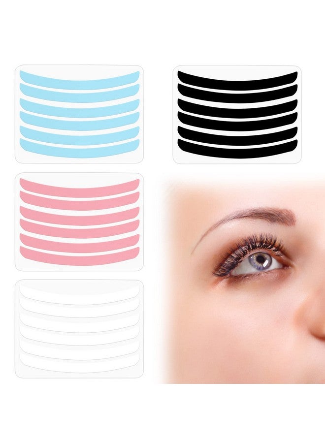 24Pcs Lash Lift Rods Ribbon Kit Reusable Lash Lift Pads Lash Lift Tool Soft Pads Silicone Perm Ribbon Eyelash Lifting Compensator Eyelash Tapes Makeup Beauty Tools For Eyelashes Lifting (4 Colors)