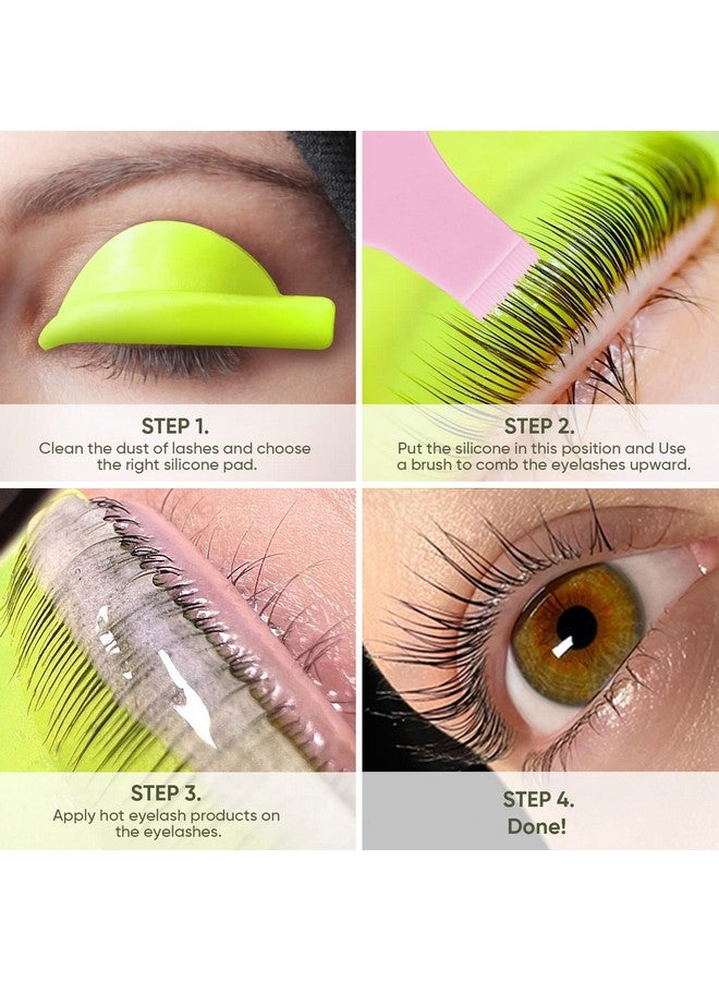 Eyelash Lift Shield Lash Perm Pads 10 Pcs Reusable Eyelash Perming Curler Lower Eyelash Pads Lifting Rods
