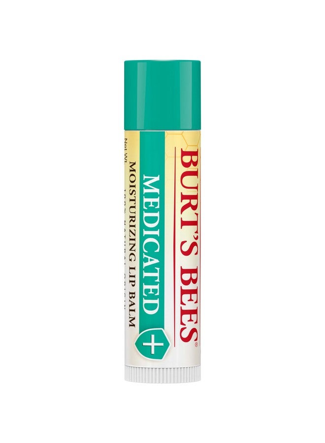 100% Natural Medicated Moisturizing Lip Balm With Menthol & Eucalyptus 2 Tubes In Blister Box