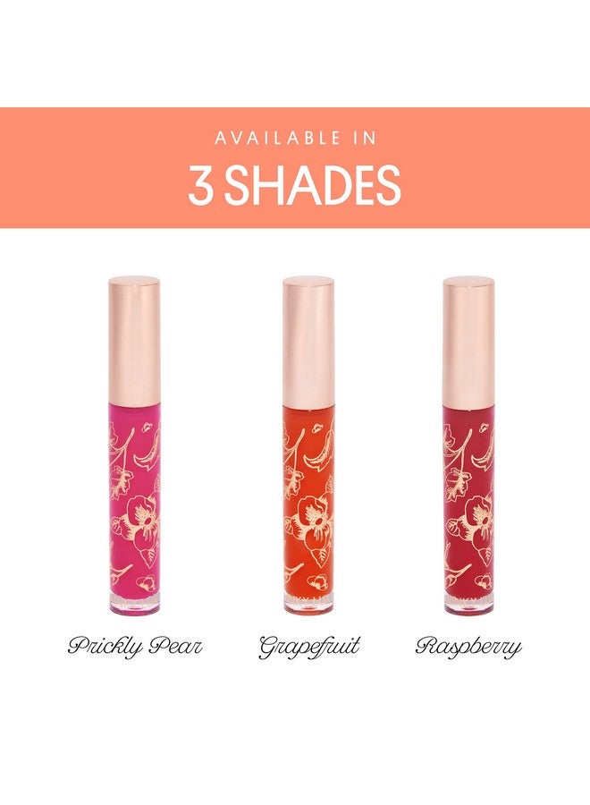 Fruity Gloss Ph Lip Stain Non Sticky Lip Gloss Tinted Lip Oil Lip Lacquer Yummy Fruit Lipgloss Jojoba Oil For Hydration & Shine Grapefruit