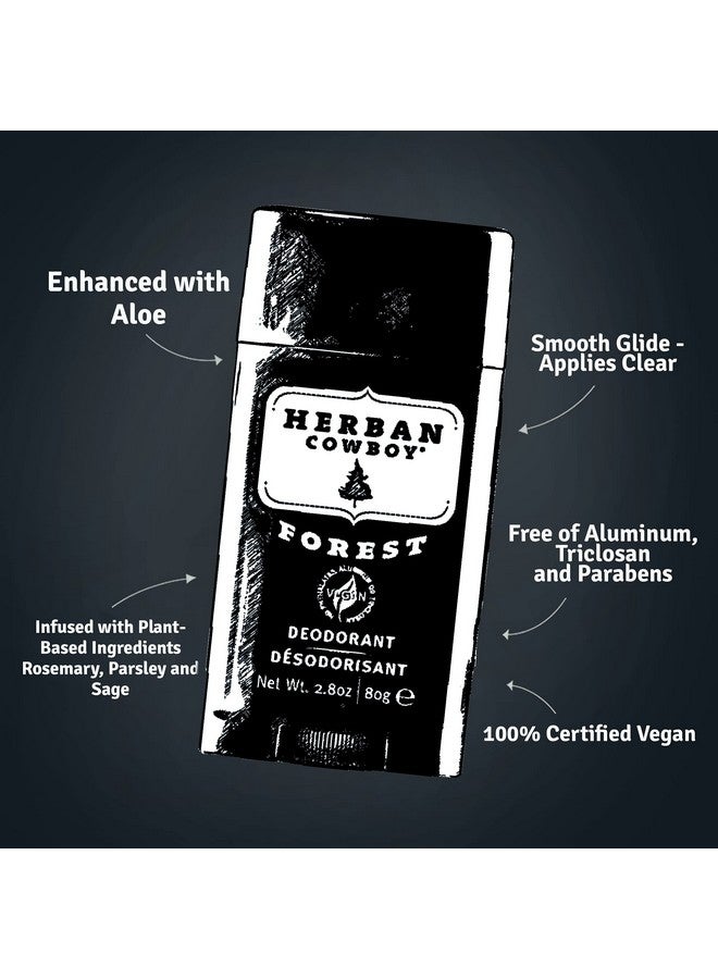 Forest Deodorant Maximum Protection 2.8 Ounce 3 Pack