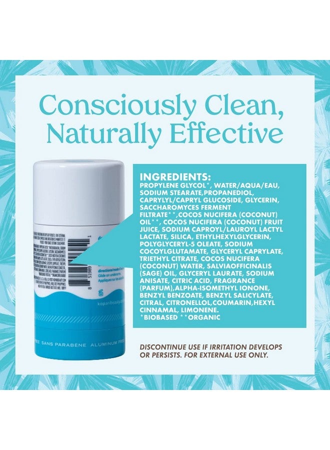 Deodorant For Women With Organic Coconut Oil Aluminum Free Deodorant Non Toxic Deodorant Vegan Gluten Free Paraben Free Deodorant For Men & Women 2.0 Oz Beach