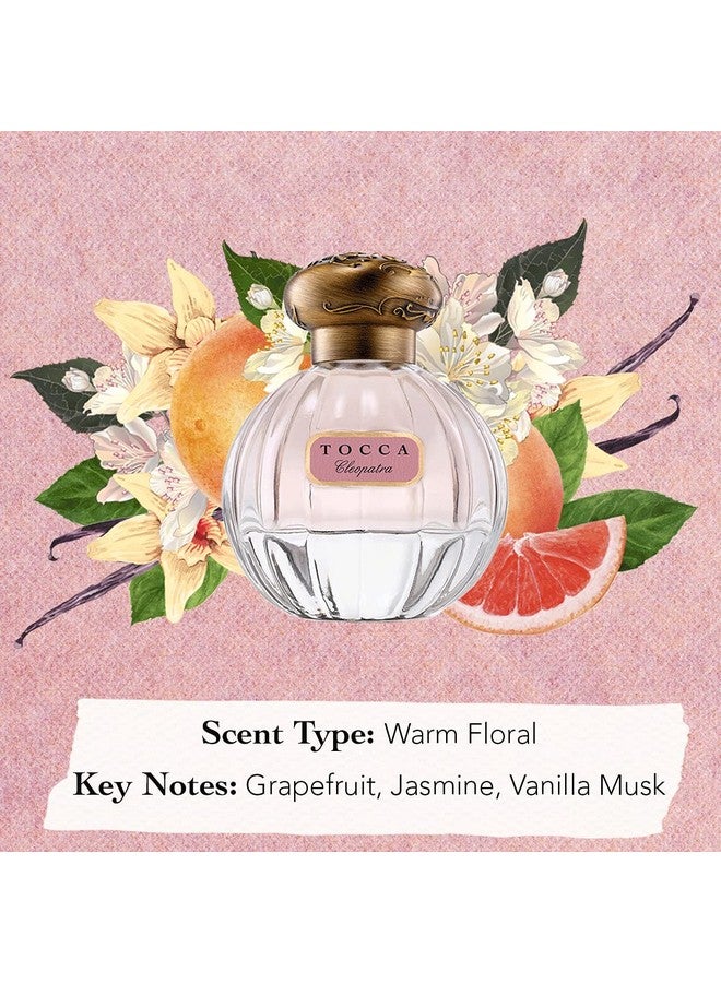 Women'S Perfume Cleopatra Fragrance 1.7Oz (50 Ml) Warm Floral Grapefruit Jasmine Vanilla Musk