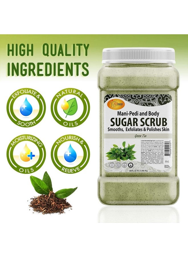 Sugar Body Scrub Green Tea 128 Oz Exfoliating Moisturizing Hydrating And Nourishing Glow Polish Smooth And Fresh Skin Body Exfoliator